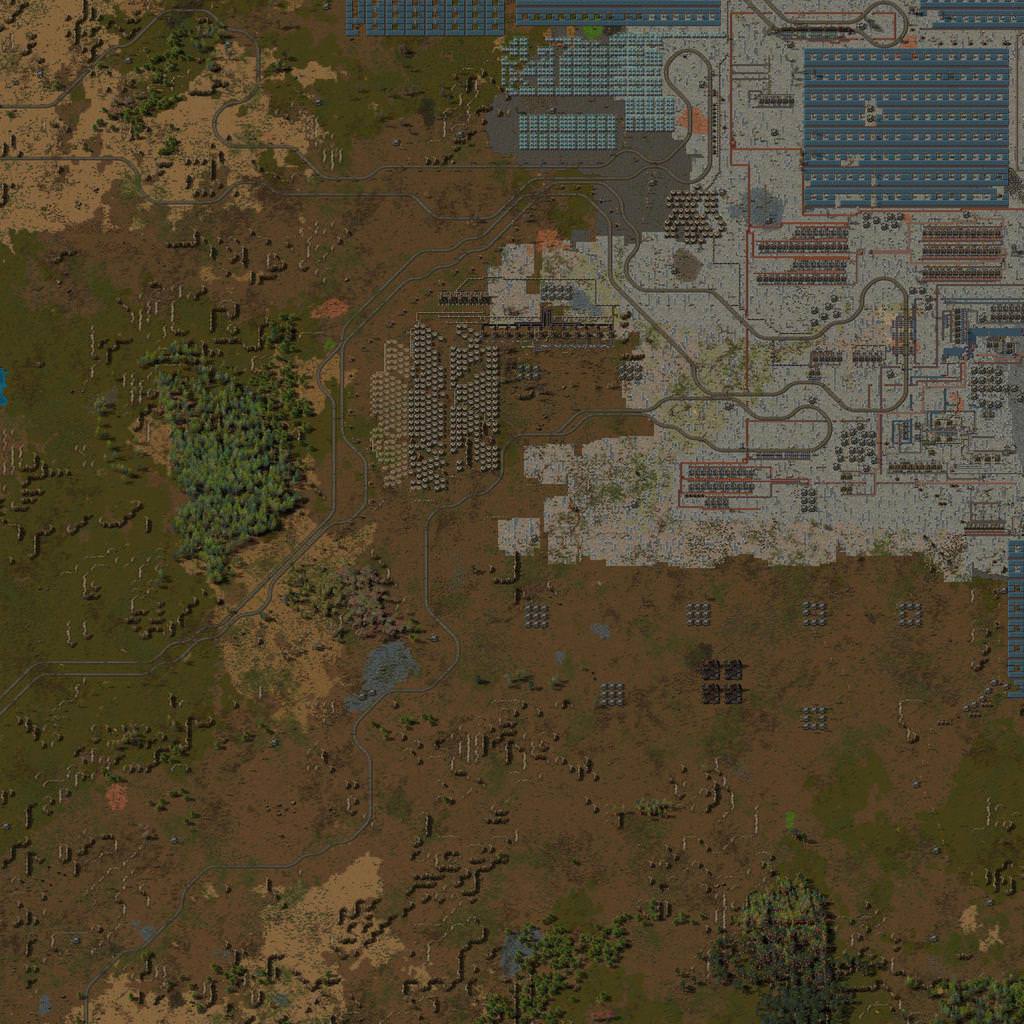 first map that i got close to finishing - FactorioMaps